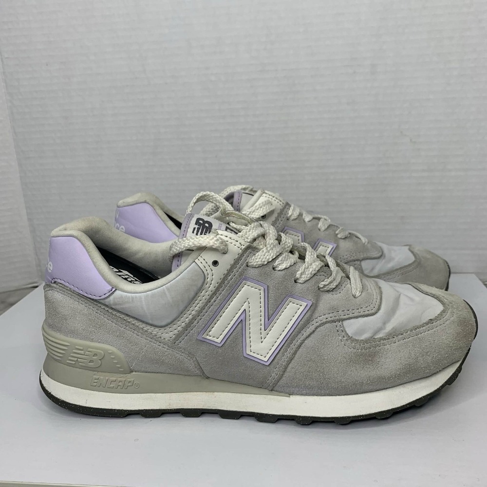 New Balance 574 Women's Grey and Lavender Sneakers